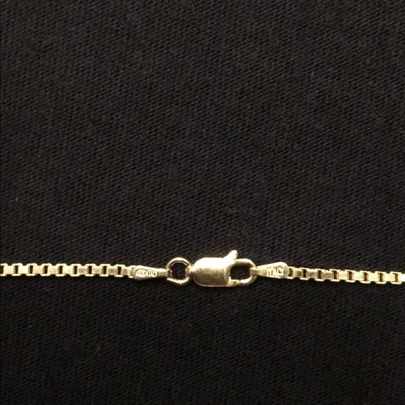 Gold Chain 14k Gold Vermeil Box Chain 18in 2mm - Picture 3 of 3